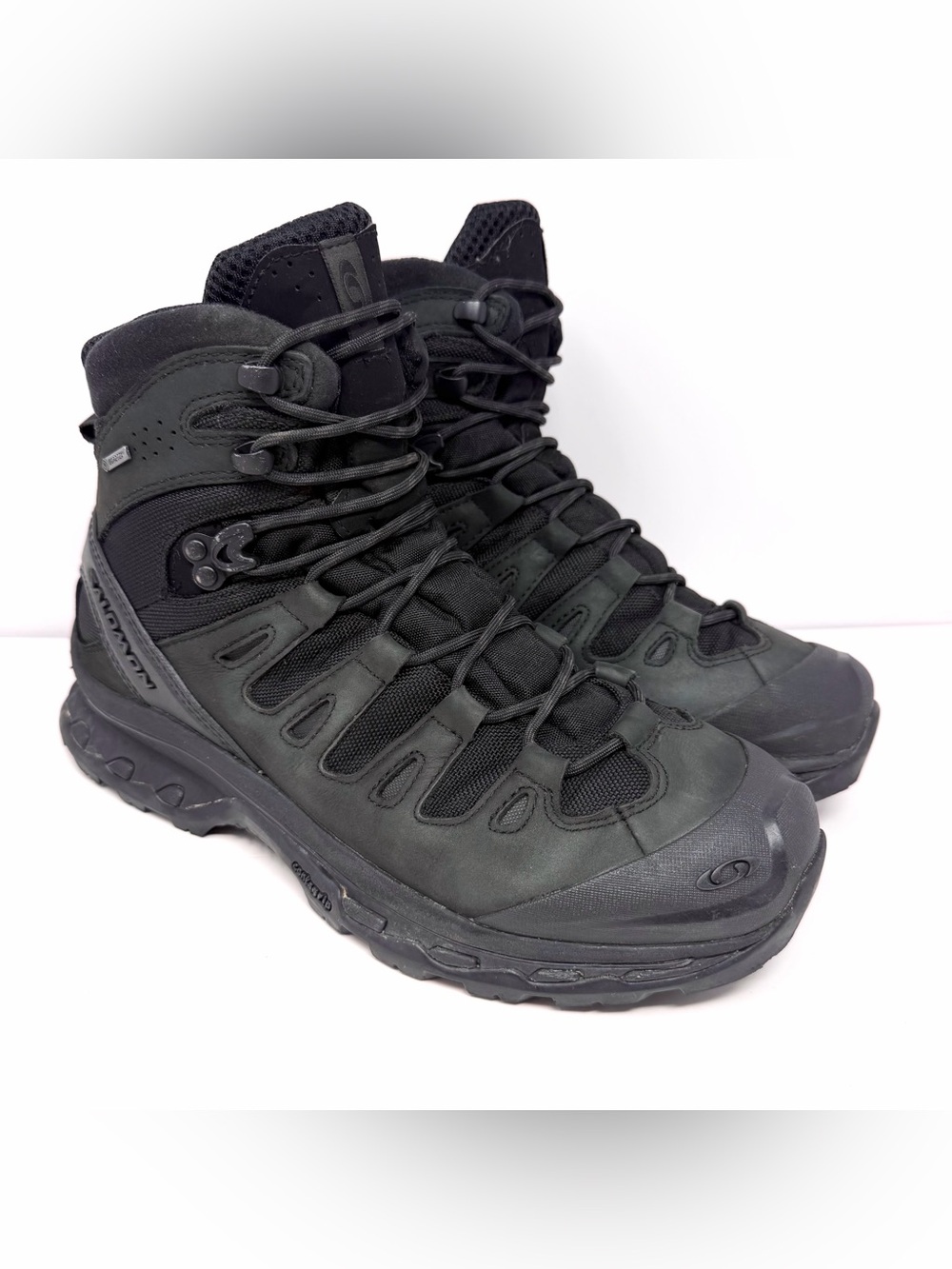 Salomon Men’s Quest 4D GTX Forces Gore-Tex Tactical Boots Sz 9.5 Black Leather